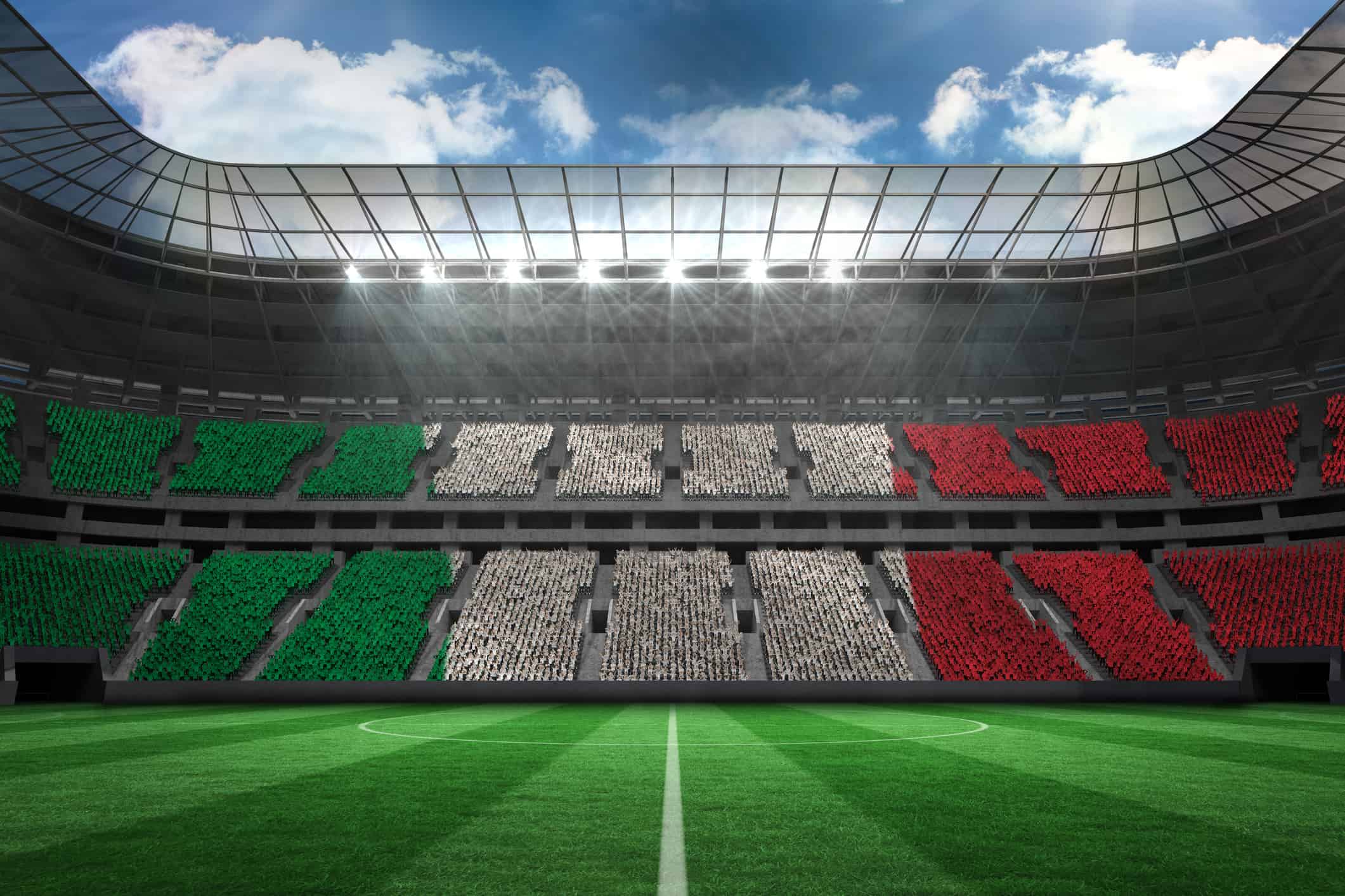 Bandiera nazionale italiana generata digitalmente