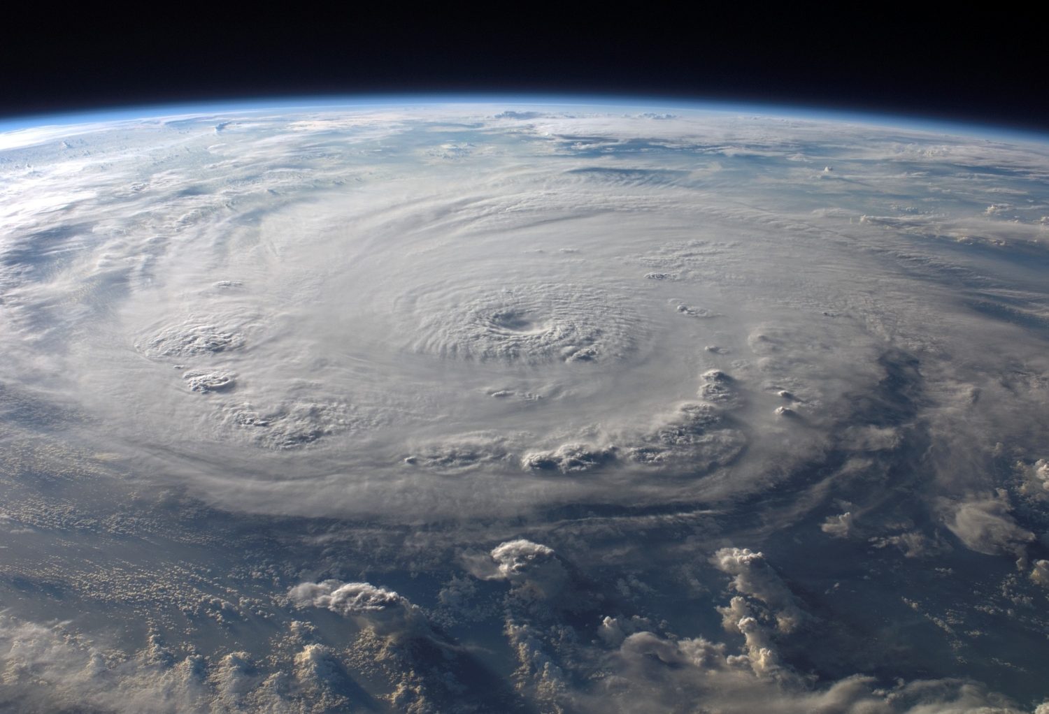 Immagine dell'uragano Katrina dall'alto