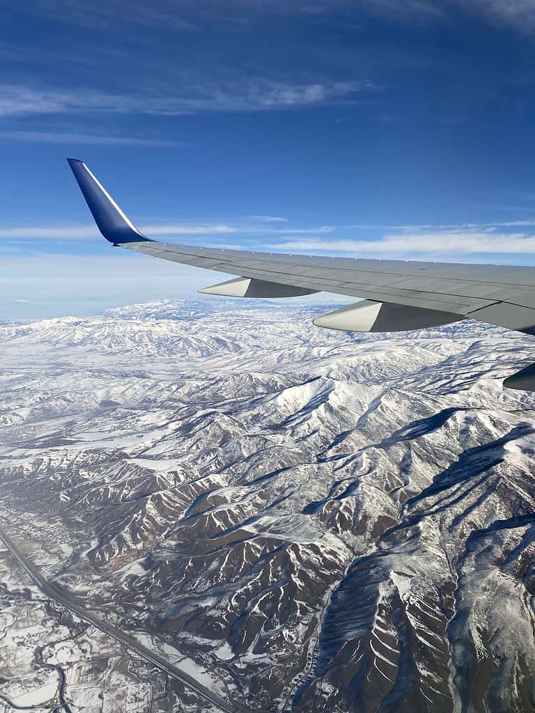 Volo in partenza dallo Utah