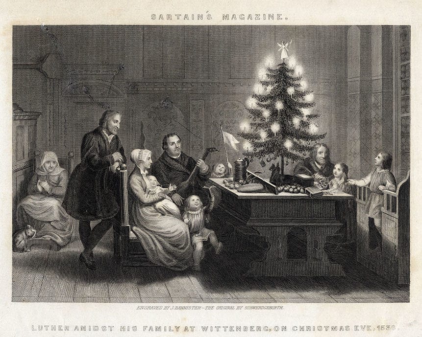 L'albero di Natale di Martin Lutero di J. Bannister