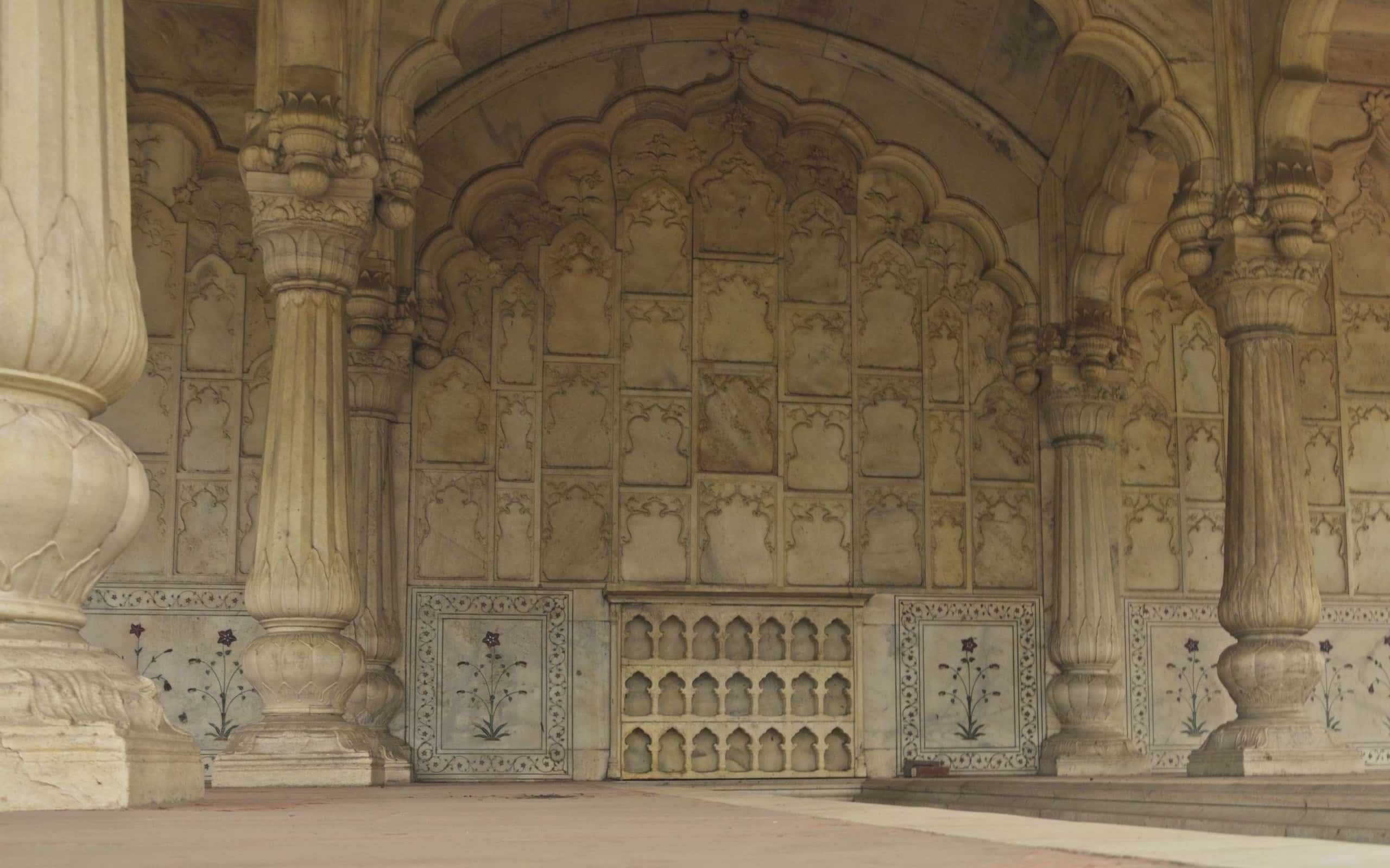edificio dell'era moghul all'interno del sito patrimonio mondiale dell'unesco, forte rosso, vecchia delhi, india