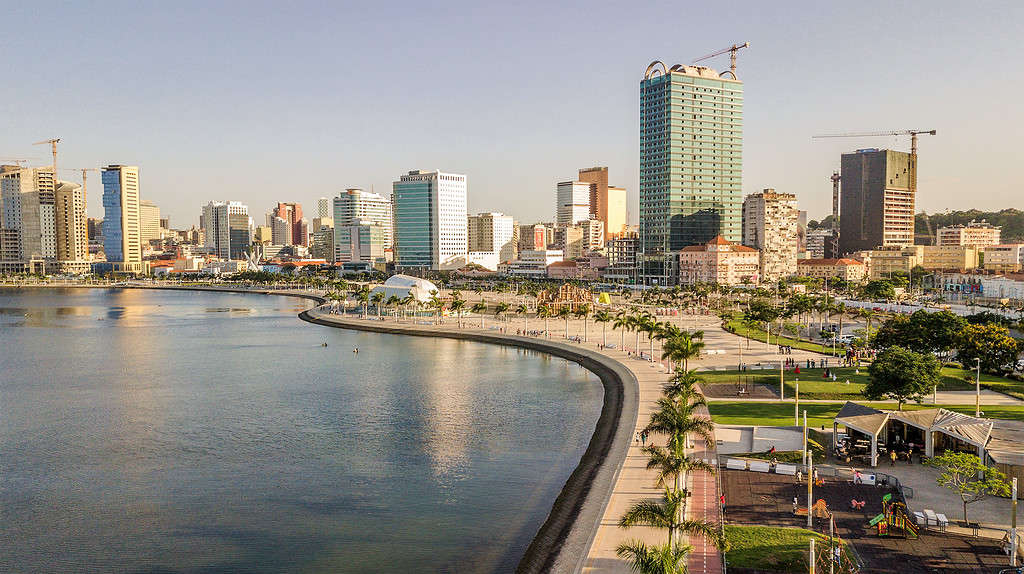 Luanda City Seaside dal cielo