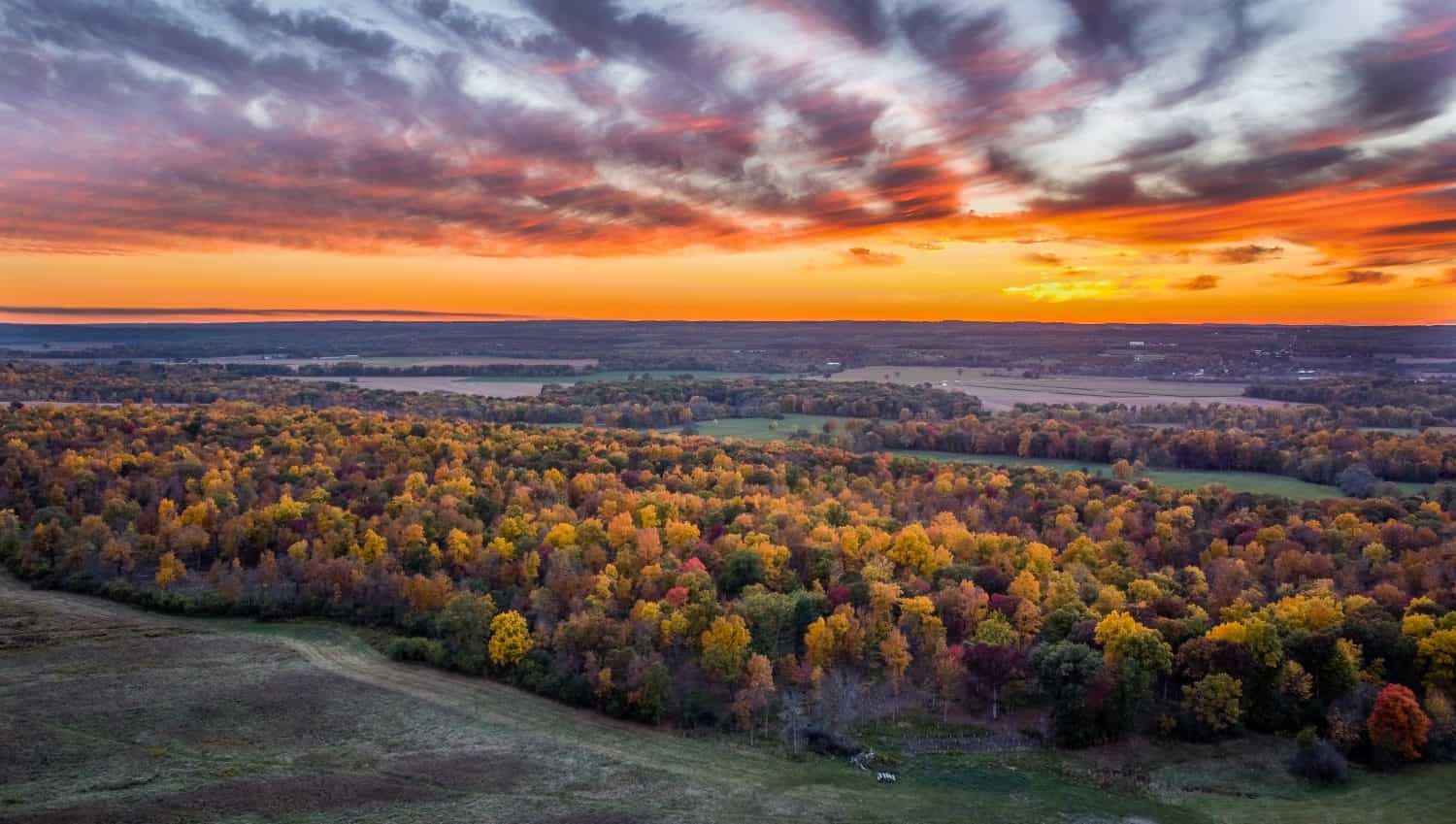 Geneseo Tramonto di fine autunno