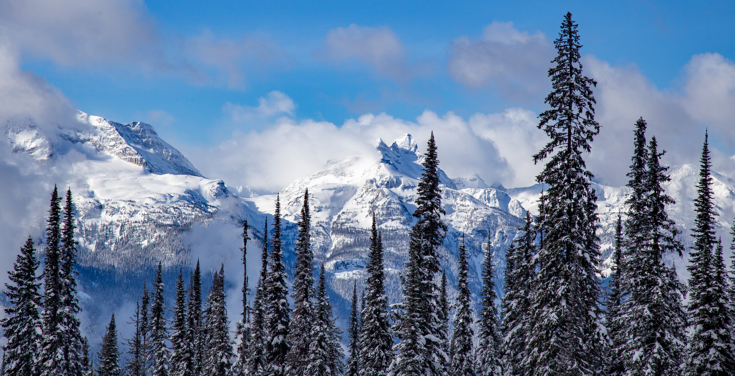 Stazione sciistica di Revelstoke Mountain nella Columbia Britannica, Canada