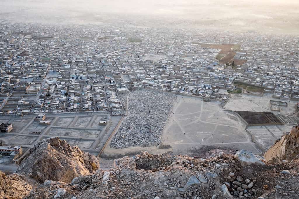 Veduta aerea di Quetta, Pakistan
