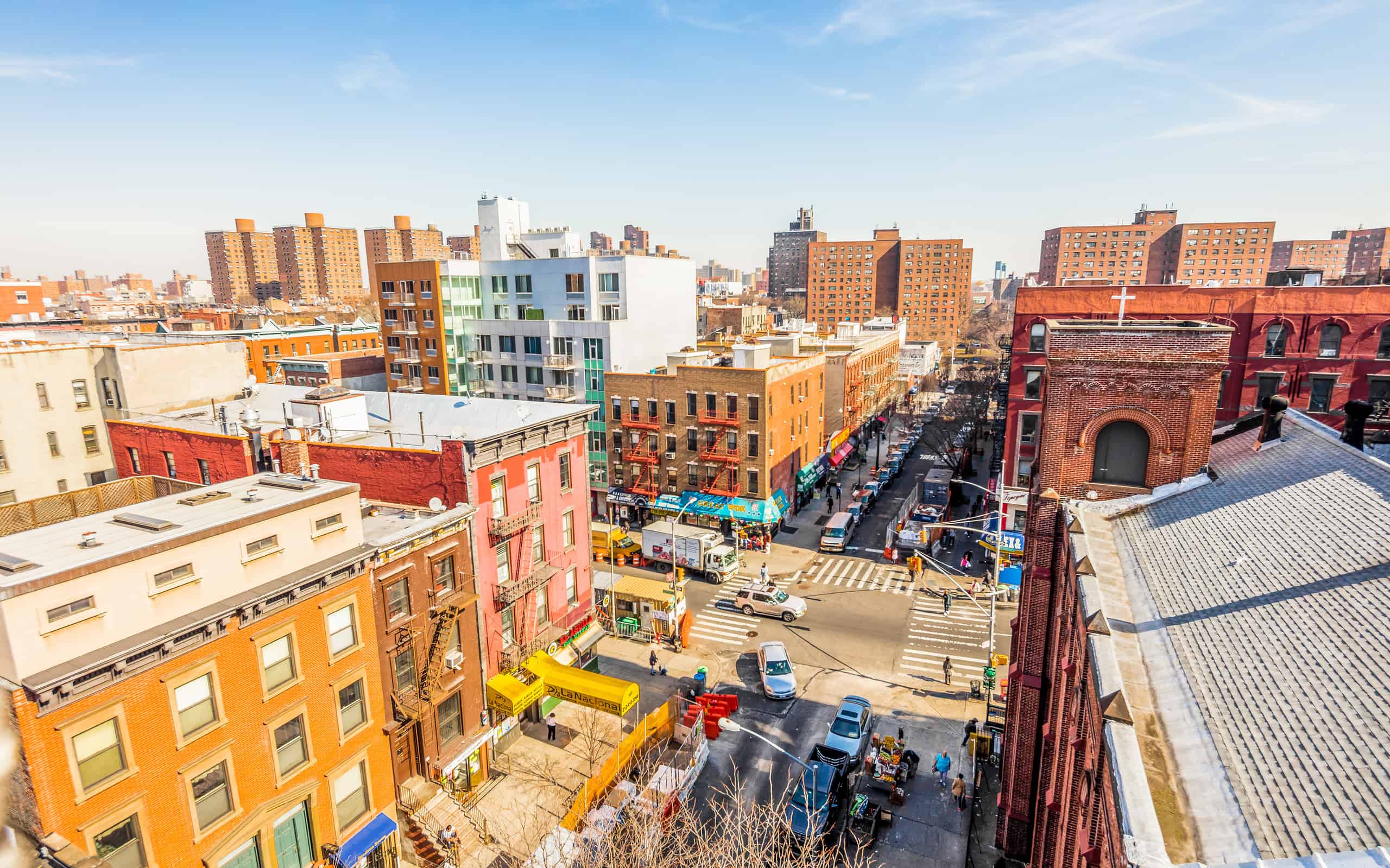 East Harlem dall'alto