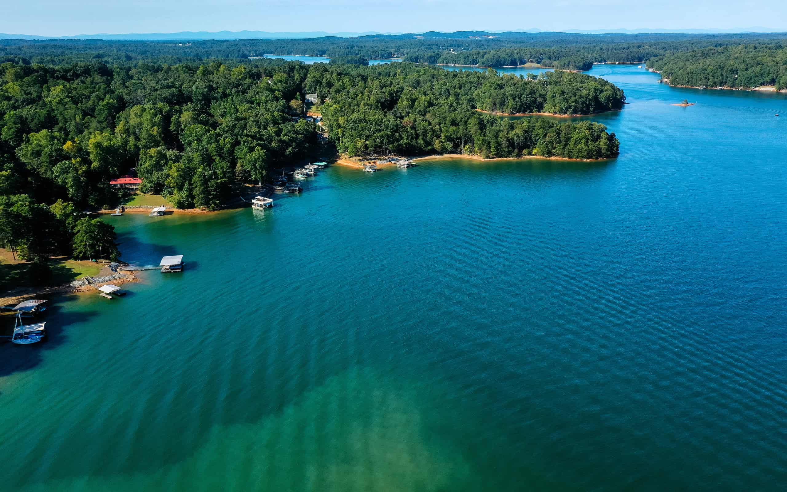 Veduta aerea del Lago Lanier