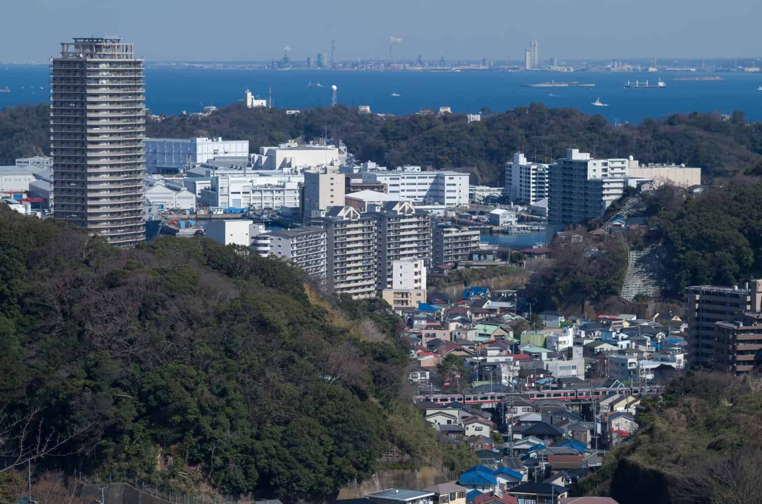 Scenario della città di Yokosuka, prefettura di Kanagawa, Giappone