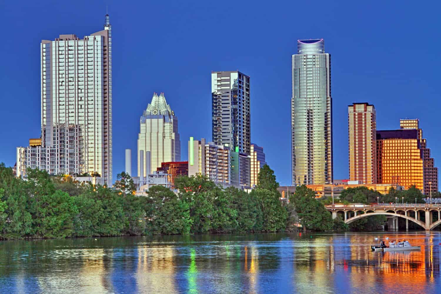 Bellissimo skyline di Austin