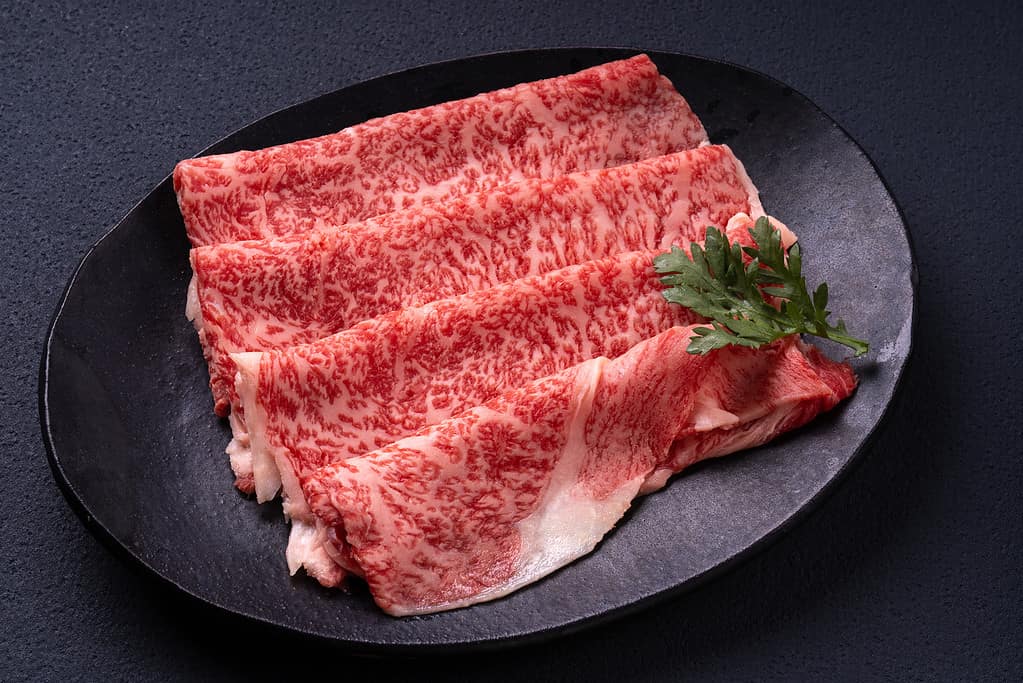 Lombo di manzo Kuroge Wagyu per sukiyaki