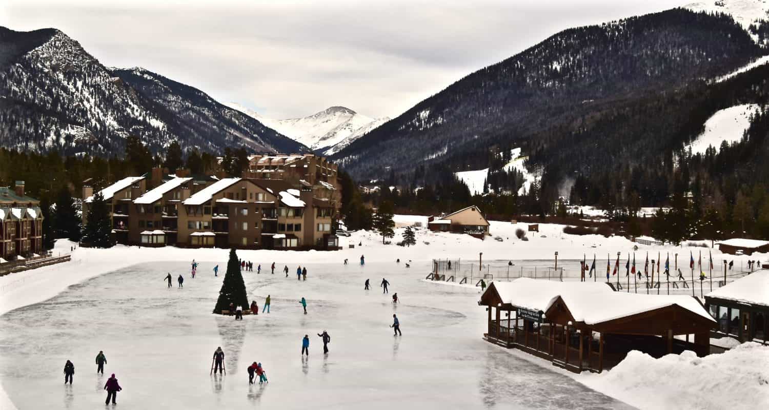 Pattinaggio sul ghiaccio a Keystone Colorado