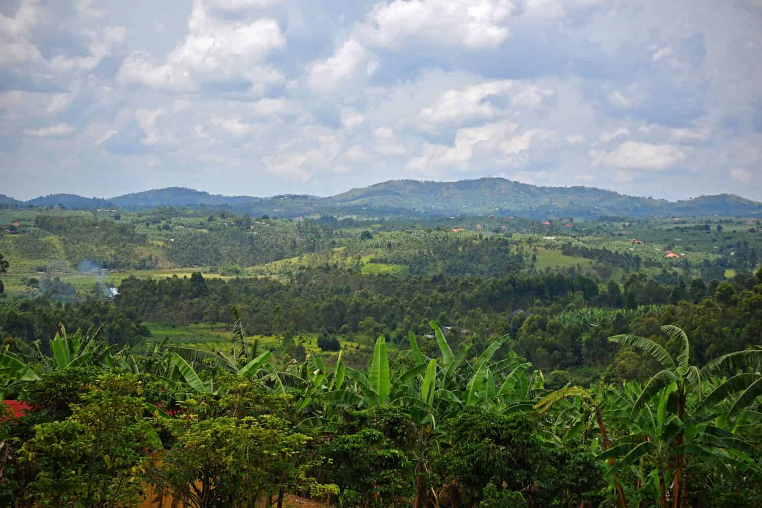 Panorama di Kisoro in Uganda