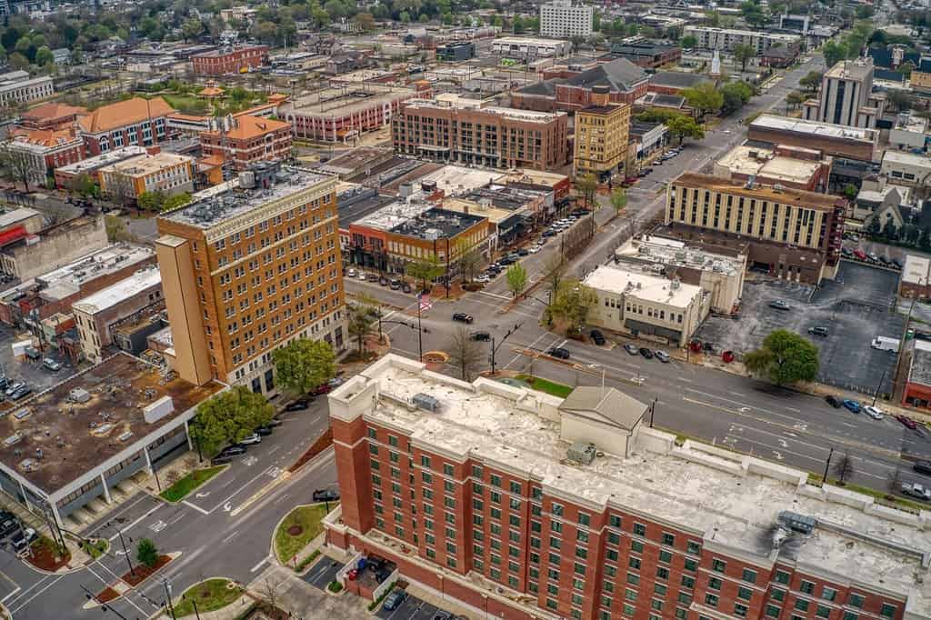 Veduta aerea di Tuscaloosa, Alabama