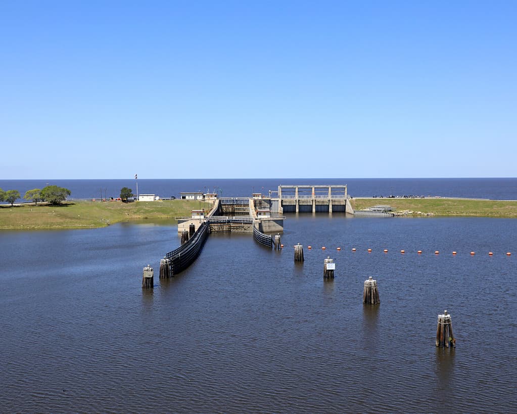 Chiuse e diga del lago Okeechobee e di Port Mayaca