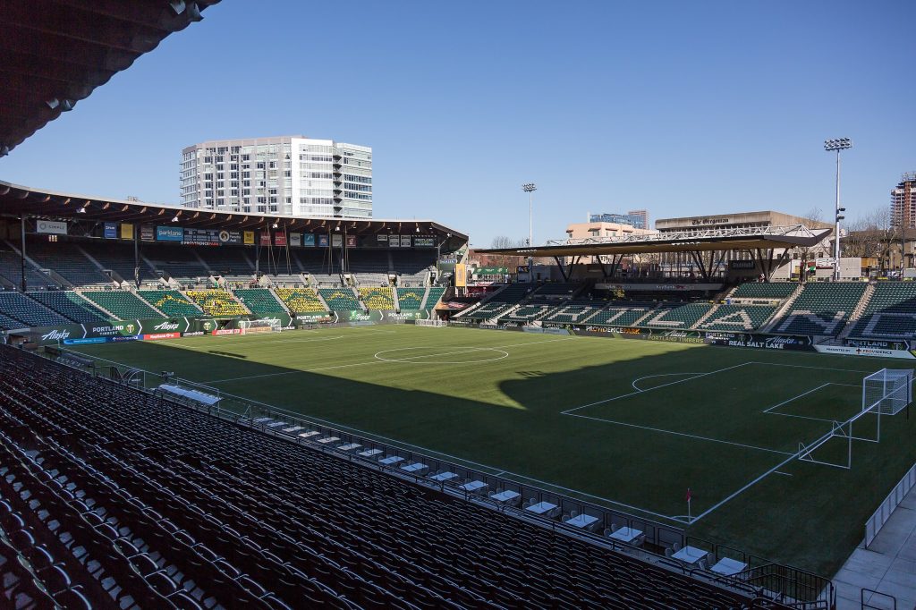 Stadio del Providence Park a Portland, Oregon.