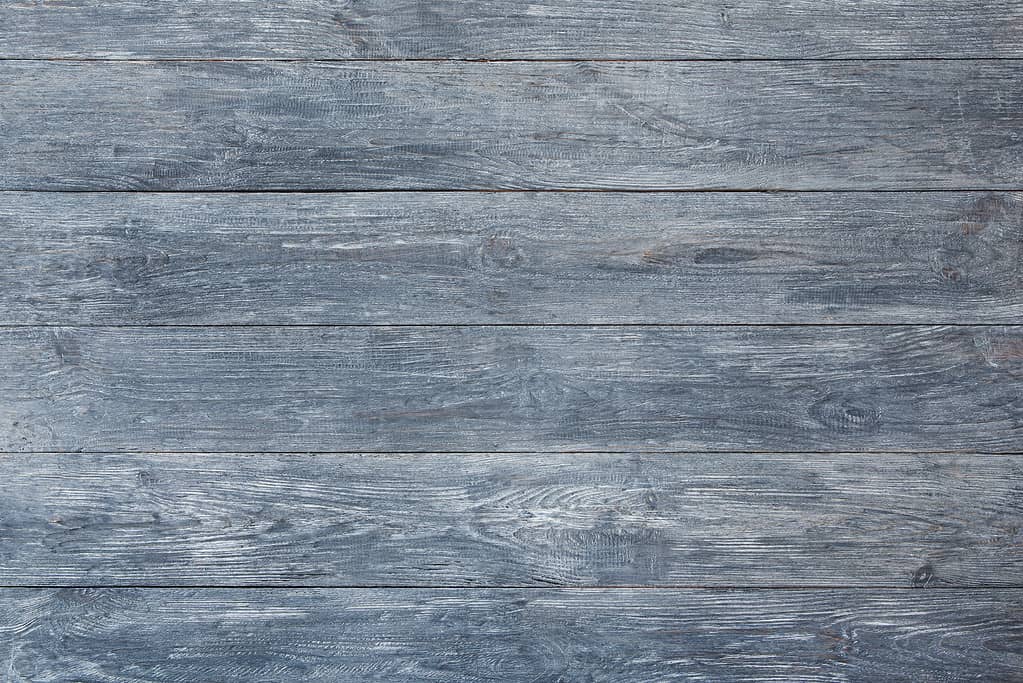 Struttura e fondo di legno blu grigio.