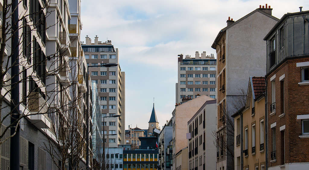 Veduta di Issy-les-Moulineaux in Francia