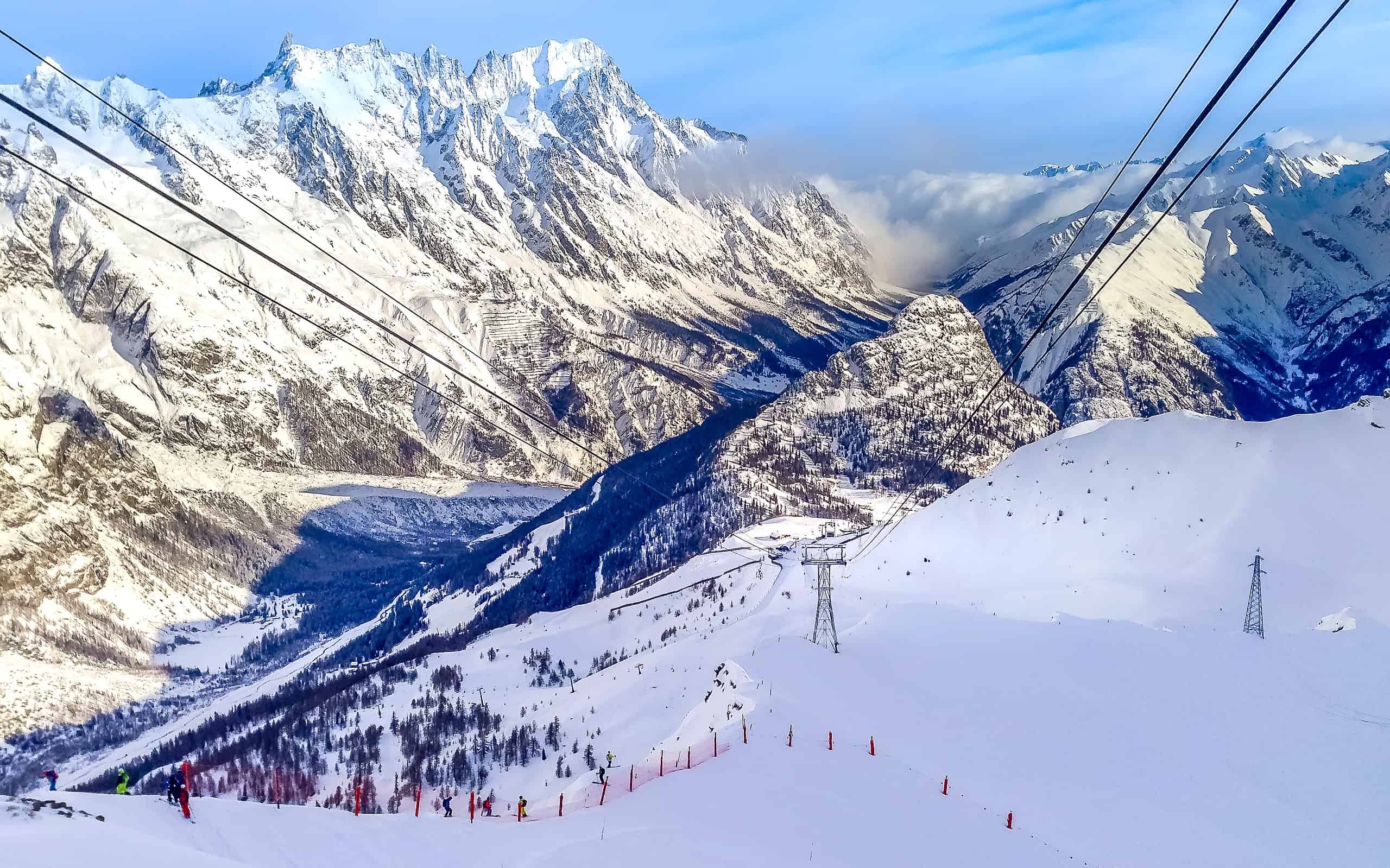 Stazione sciistica di Courmayeur, Italia Val d'Aosta