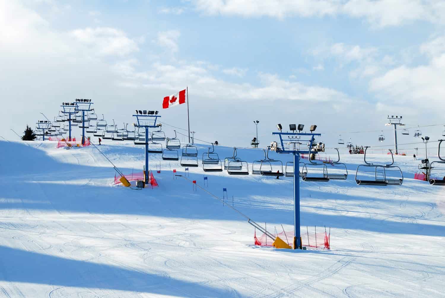 collina di sci al parco olimpico del Canada, Calgary