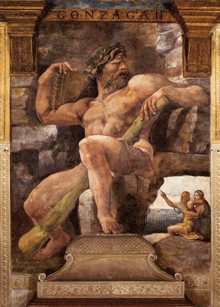 Dipinto di Giulio Romano raffigurante Polifemo tra il 1526 e il 1528