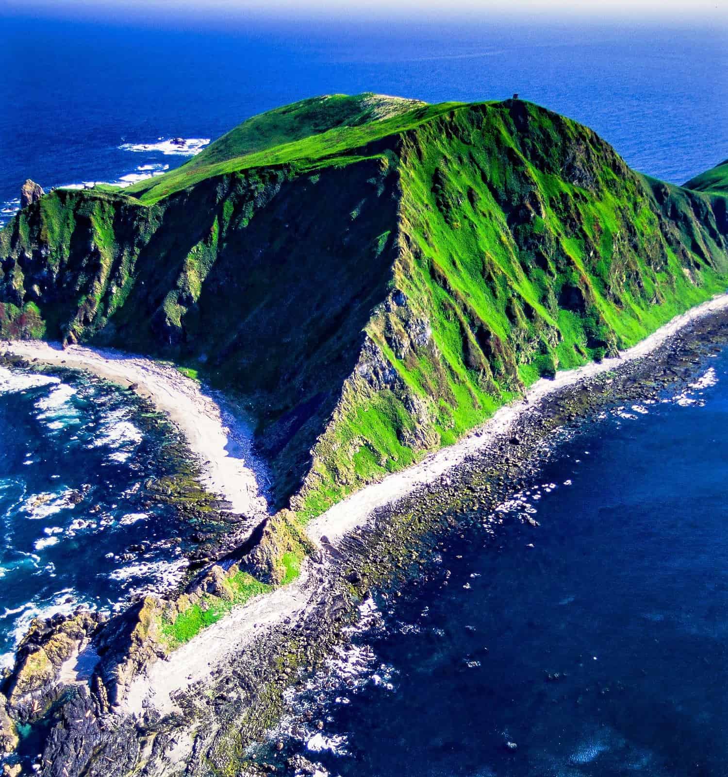 Immagine aerea di Triangle Island, British Columbia, Canada