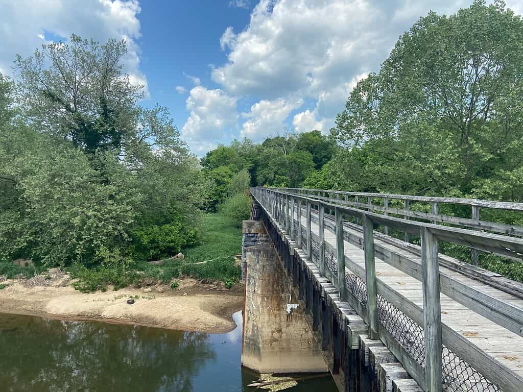 Parco statale del New River Trail - Contea di Pulaski, Virginia