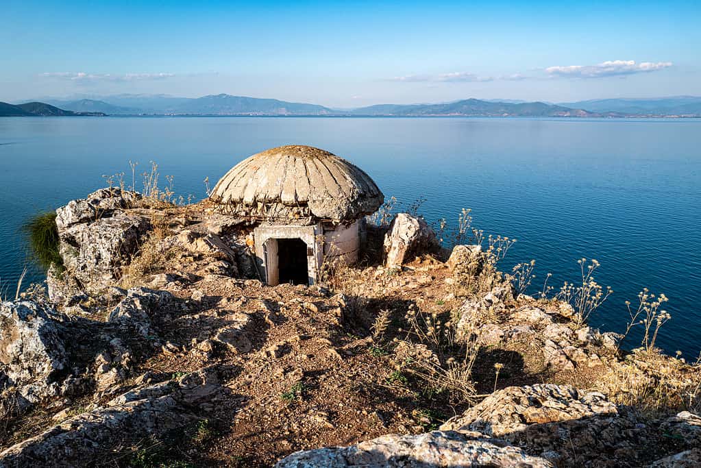 Vista sul lago di Ohrid, Albania