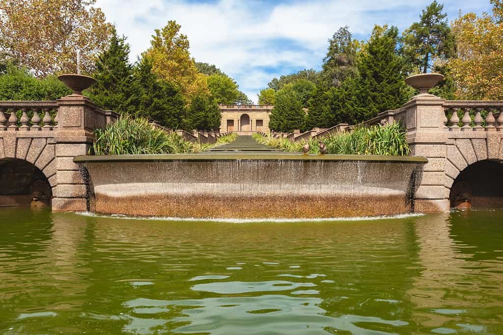 Cascata al Meridian Hill Park, situato nel quartiere di Columbia Heights a Washington, DC.