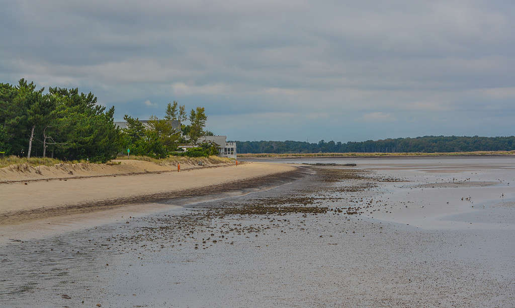 Bowers Beach alla foce del fiume Murderkill sulla baia di Delaware a Bowers, contea di Kent, Delaware