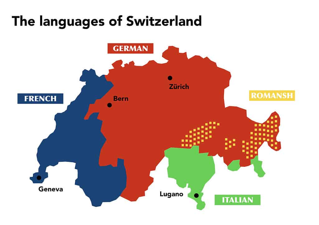 Le lingue ufficiali della Svizzera