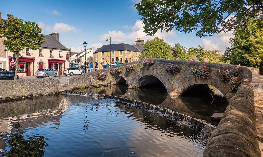 Ponte di Westport nella contea di Mayo, Irlanda