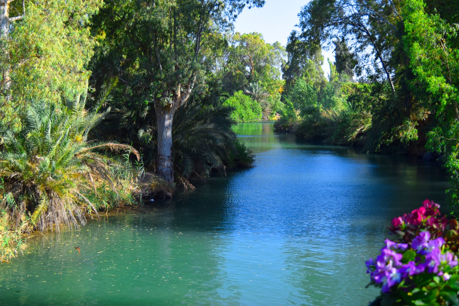 Bellissimo fiume Giordano in Israele