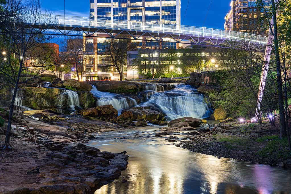 Greenville - Carolina del Sud, Paesaggi - Natura, Carolina del Sud, Ruscello - Specchio d'acqua, Architettura