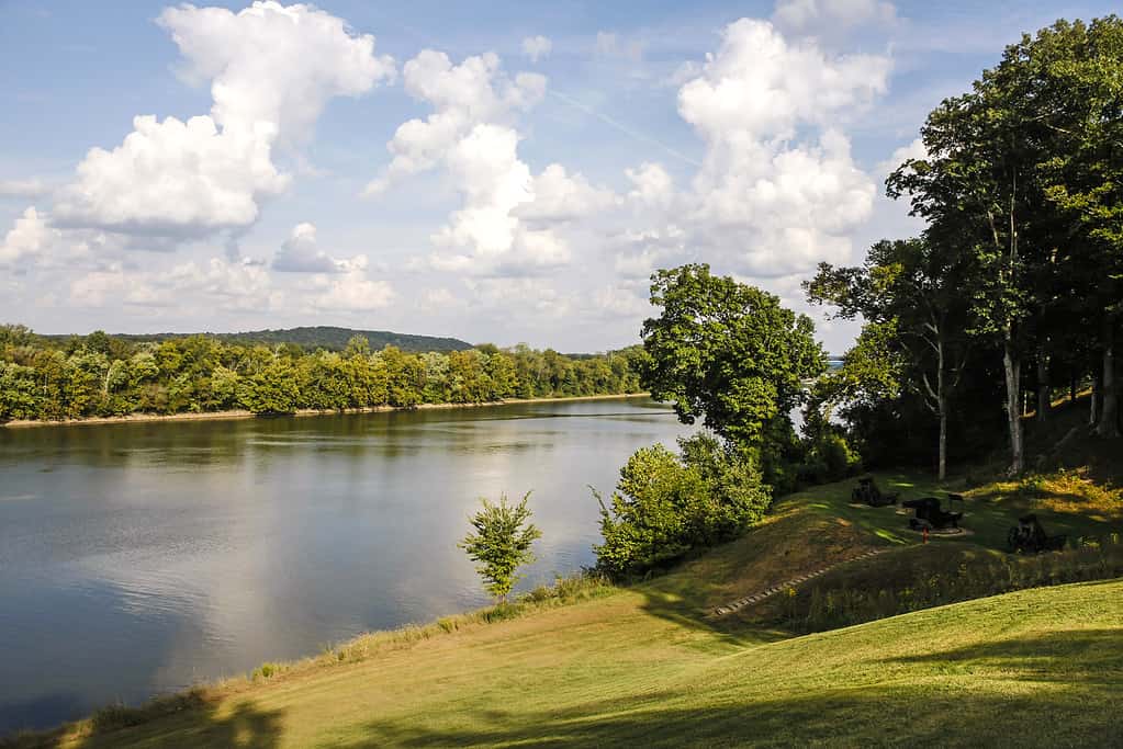 Il fiume Cumberland nel Tennessee
