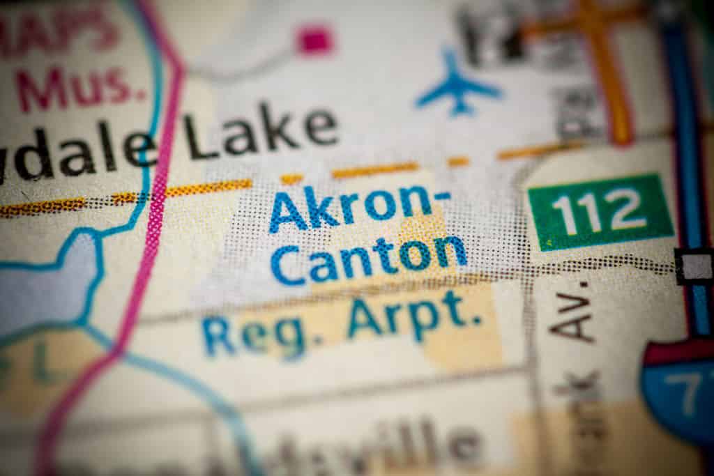 Aeroporto regionale di Akron-Canton.  Ohio.  Stati Uniti d'America