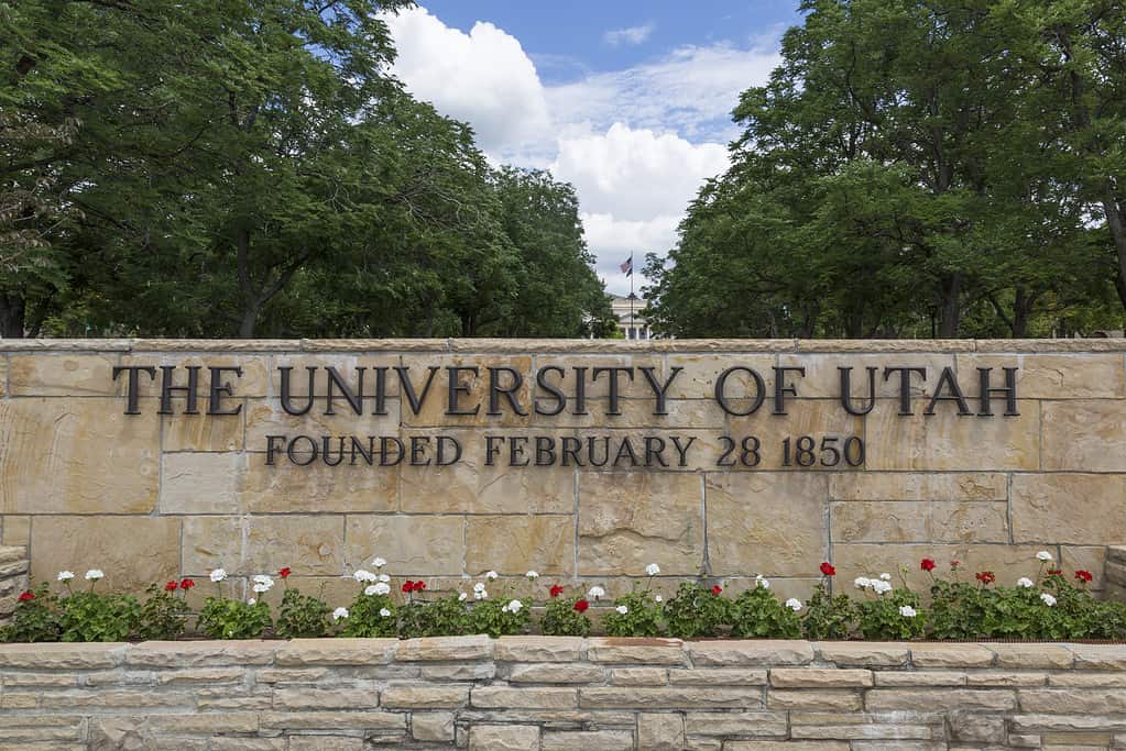 Ingresso principale dell'Università dello Utah