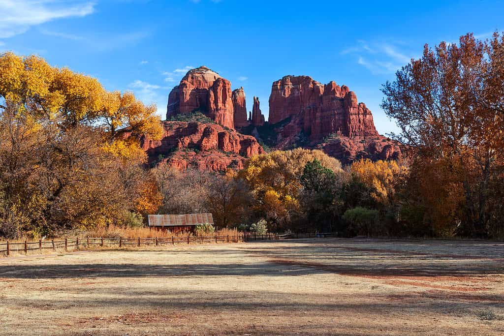 Cathedral Rock al Red Rock Crossing a Sedona, in Arizona