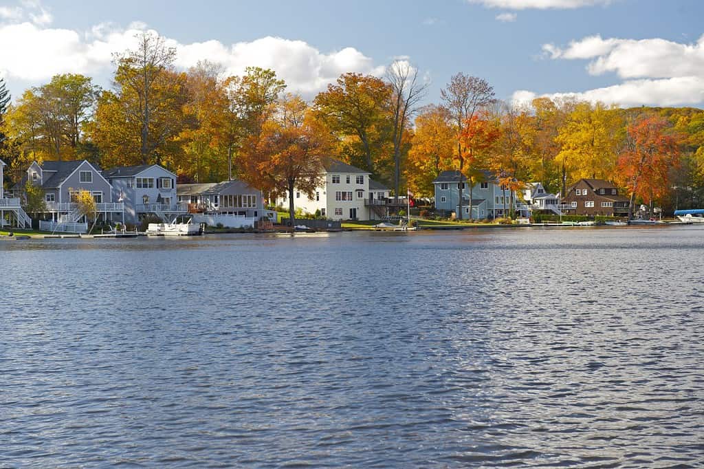 Stagione del fogliame nella bellissima Connecticut, Litchfield Hills, Winsted, Ct, Stati Uniti