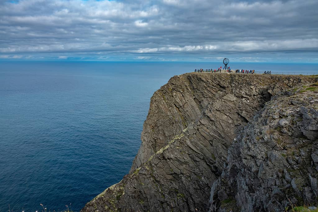 Nordkapp (Capo Nord), Troms del Finnmark, Norvegia.  comunemente indicato come il punto più settentrionale d'Europa