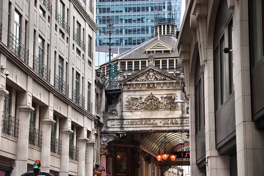 Mercato Leadenhall a Londra UK