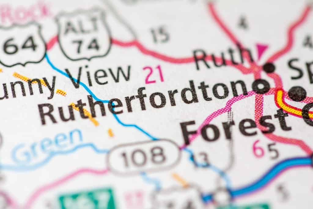 Rutherfordton.  Carolina del Nord.  Stati Uniti d'America