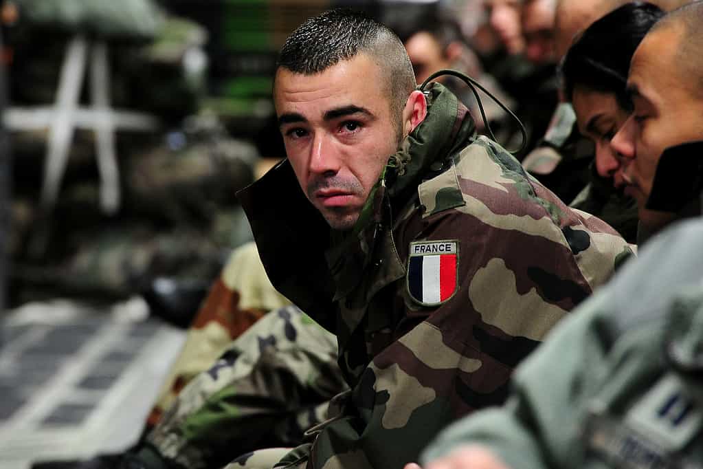 Soldato francese, Mali.  Esercito militare francese.