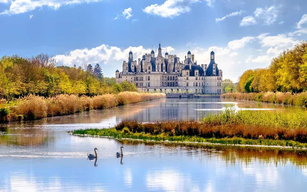Castello di Chambord, castello francese medievale reale nella Valle della Loira in Francia, Europa