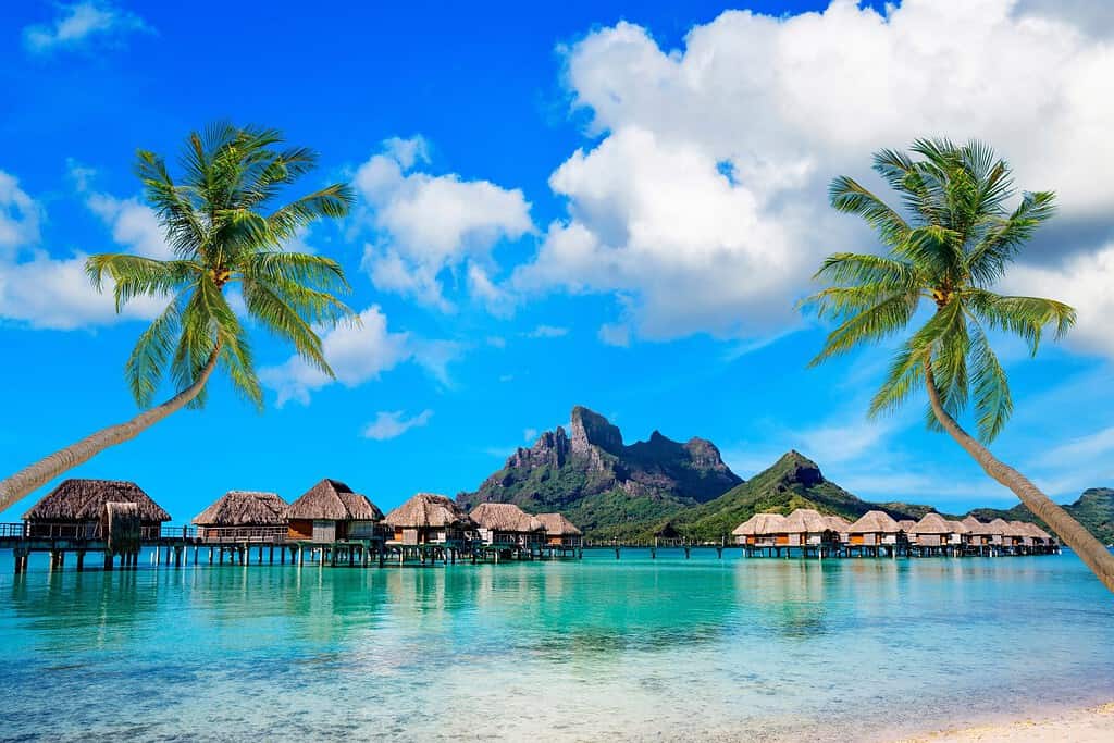 Bora Bora è un atollo appartenente al gruppo delle Isole della Società nella Polinesia francese.  Bora Bora è considerata una delle località di villeggiatura più esclusive e lussuose.