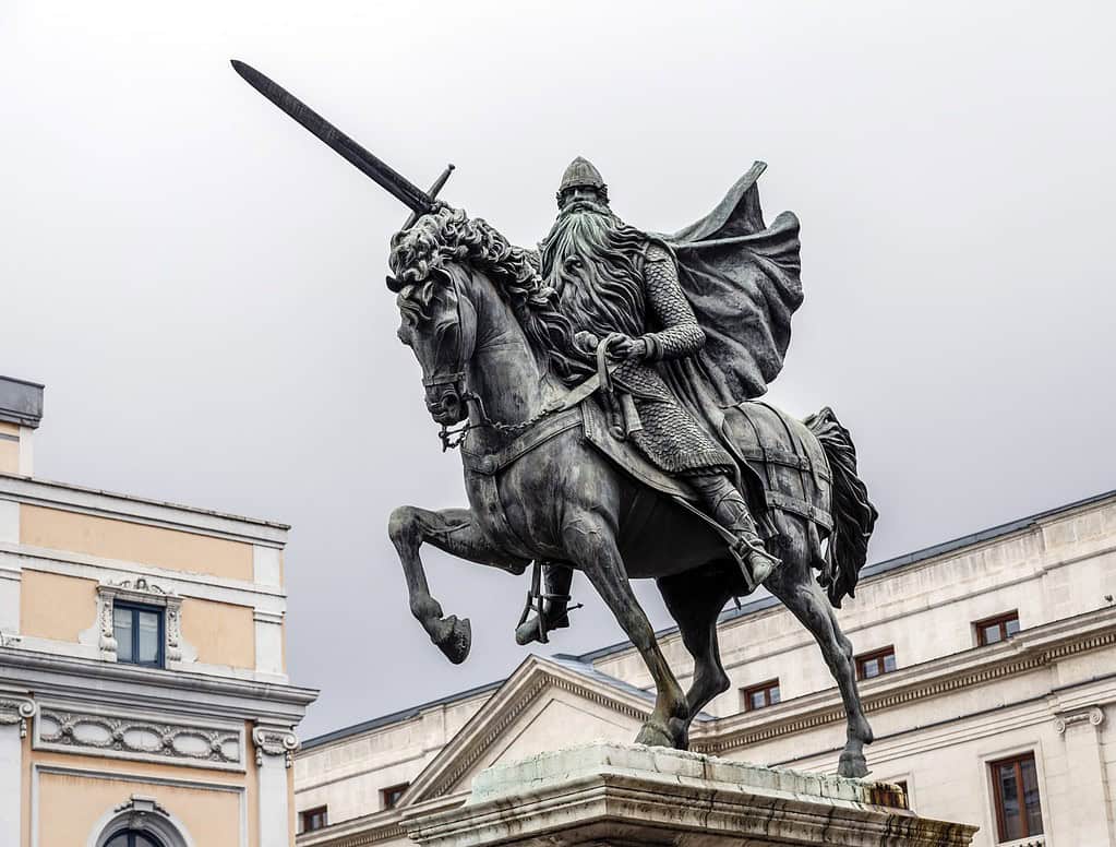 Statua equestre di El Cid, Burgos, Spagna