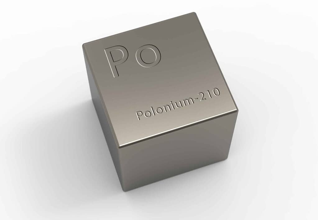 Polonio-210: utilizzato negli eliminatori statici e come fonte di calore nei satelliti e nelle sonde spaziali.