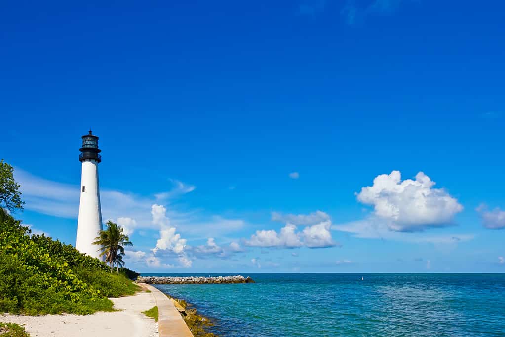 Faro di Cape Florida, Key Biscayne, Miami, Florida, USA