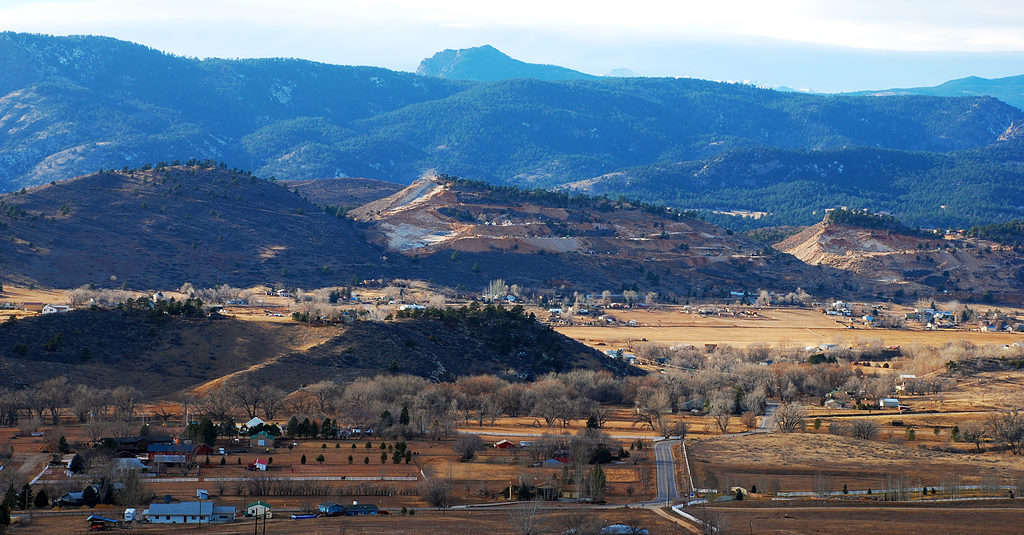 Insediamenti rurali fuori Loveland, Colorado