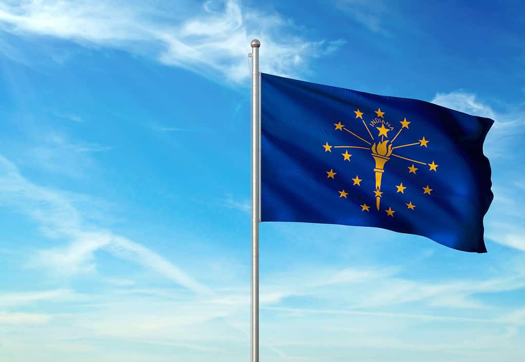 Bandiera dello stato dell'Indiana